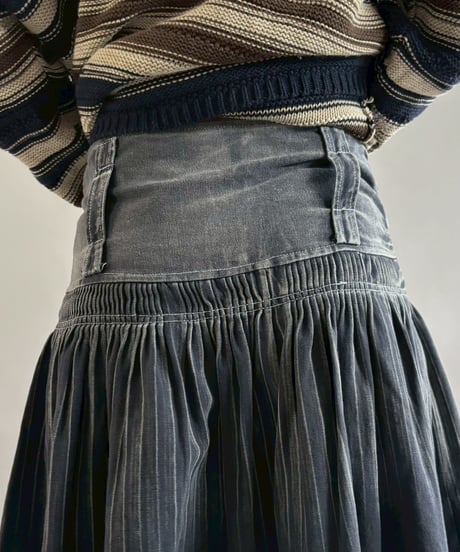 【USED】 Design Denim Mini Skirt / 260221-025