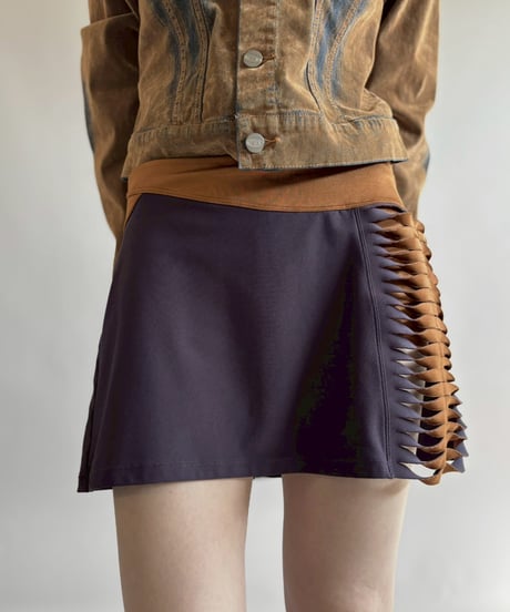【USED】 Nike Cutting Design Mini Skirt/260314-021