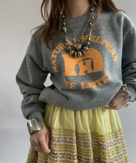 【USED】 Made in USA 90's Natural Helpers Sweat Top  /241102-021