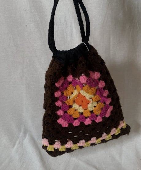 【RE;CIRCLE】 RE Granny Knit Pouch③ /210404-006