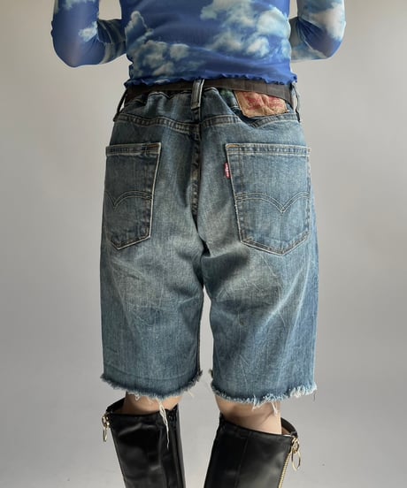 【USED】 Levi's Lame Cut Off Denim Shorts /250201-003