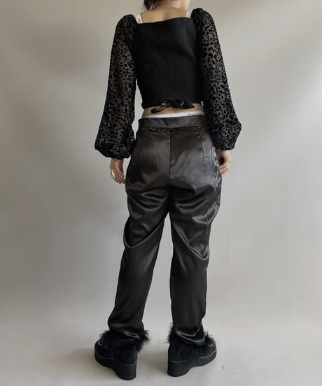 【USED】 L/S Puff Sleeve Sheer Top / 230923-009