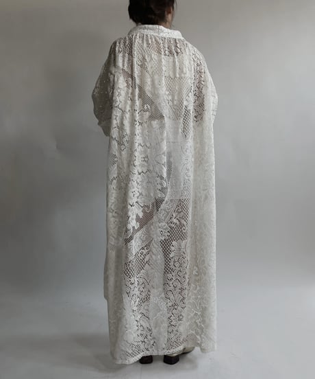 【RE;CIRCLE】 RE Crochet Lace Open Collar One-piece / 220427-030