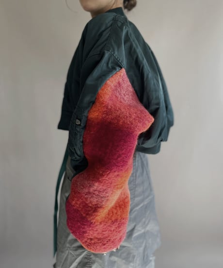 【RE;CIRCLE】 RE Short MA-1 Blanket Docking Jacket Navy / 221208-012