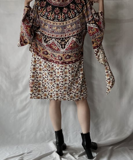 【USED】  Ethnic L/S Top/210921-041