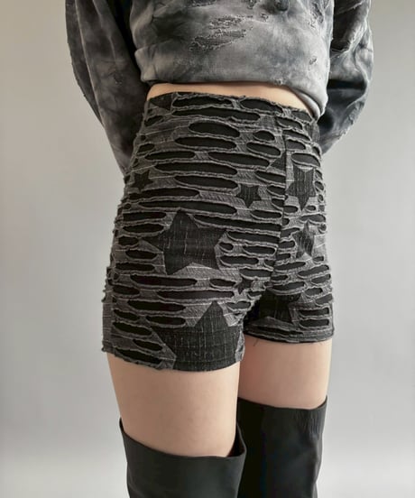 【USED】 Star Pattern Hot Pants / 251101-005
