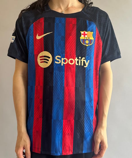 【USED 】Nike FC BARCELONA Soccer Shirt /240603-036
