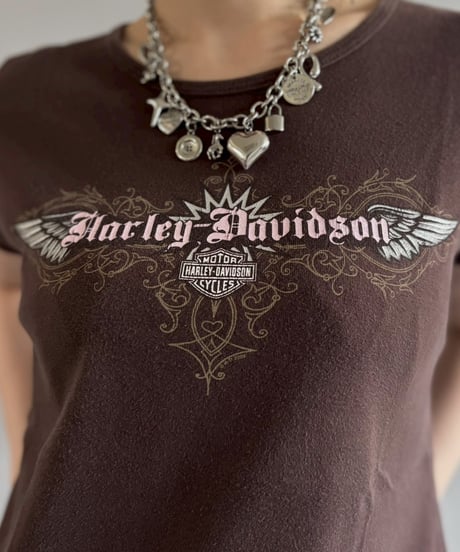 【USED】 Made in USA HARLEY DAVIDSON T-Shirt / 260607-001