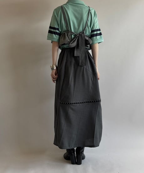 【RE;CIRCLE】 RE Suit Asymmetry Long Skirt/ 250717-003