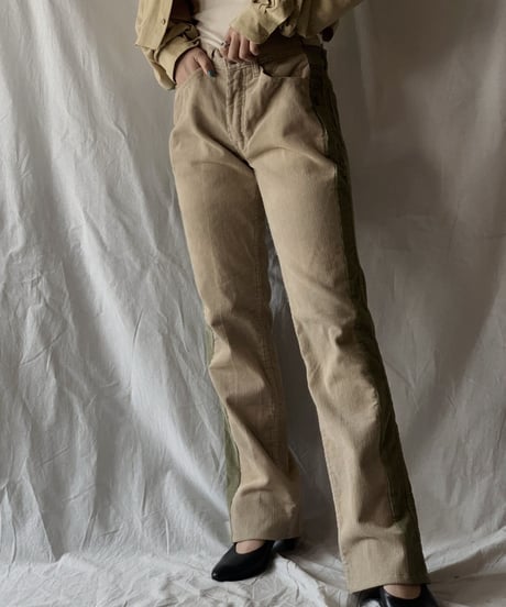 【RE;CIRCLE】 Remake Corduroy Side Line Pants⑦/210317-011