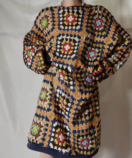 【RE;CIRCLE】 RE Granny Knit L/S Top/210917-012