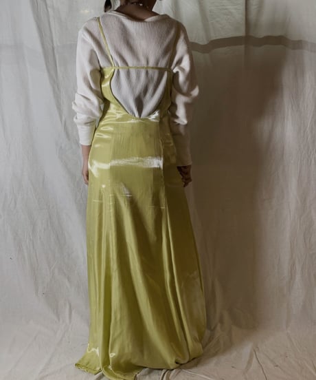 【USED】 Shiny Poly Camisole Dress②/210331-034