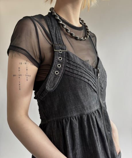 【USED】 Zip Up Design Camisole One-Piece  / 250531-014