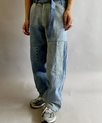 【RE;CIRCLE】 RE Denim PatchWork Pants / 230522-003