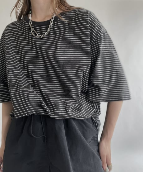 【USED】 Polo Ralph Lauren Striped T-shirt / 220618-015