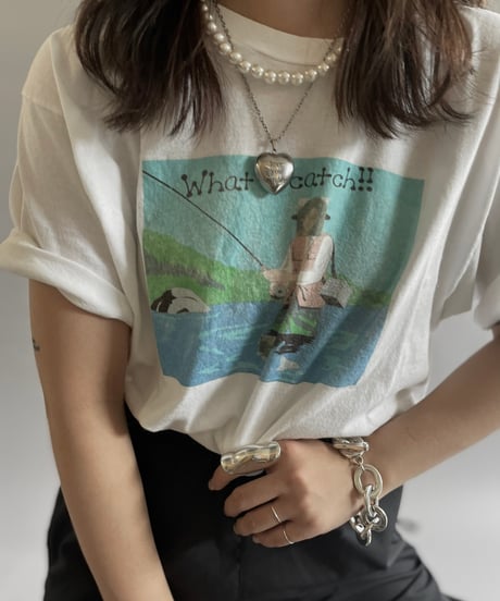 【USED】 Made in USA 80~90's Hanes T-Shirt  /240608-001