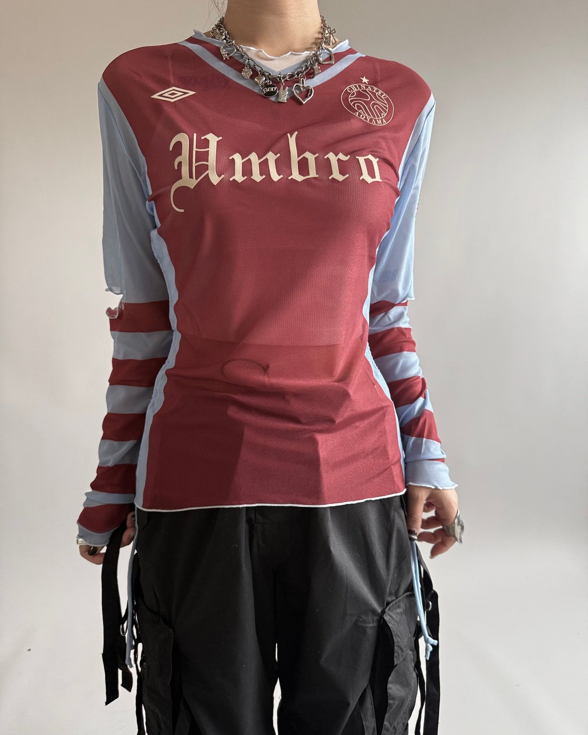 NEW】Chinatsu Aoyama × UMBRO Tule Tee Burgundy