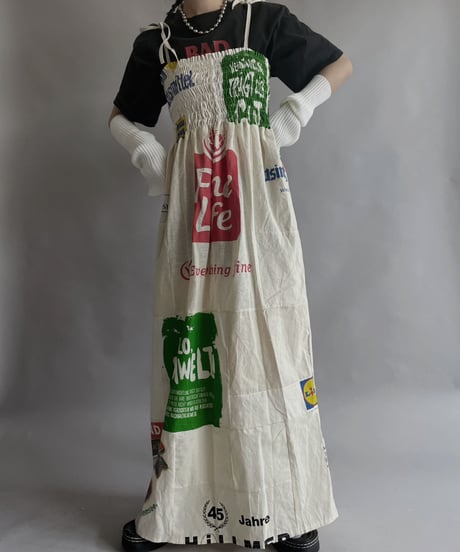 【RE;CIRCLE】RE Eco-Friendly Bag Shirring One-piece / 230427-030