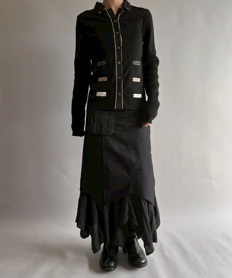 【USED】 Cop.Copine Design Knit Shirt Cardigan /251014-015