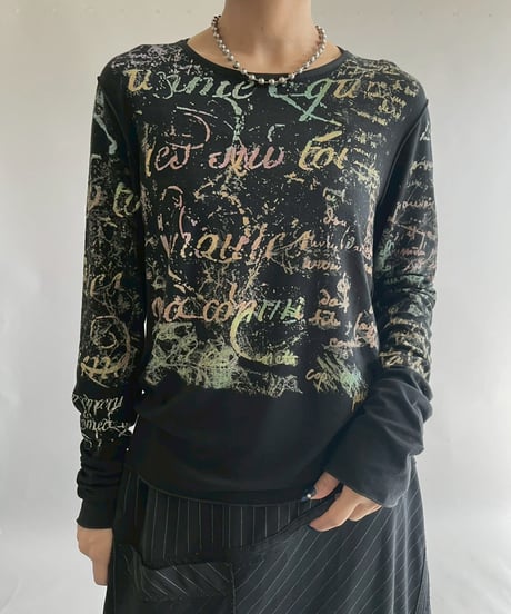 【USED】 Cop.Copine Pattern L/S Top  /251014-010