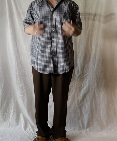 【USED】 Ralph Lauren Plaid S/S Shirt②/220613-015