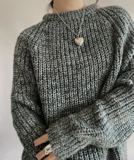 【USED】 Wool 100% Knit Top 231209-009