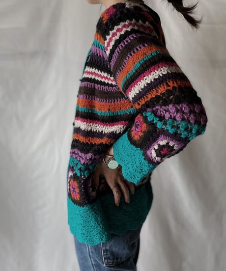 【USED】  Crochet L/S Cardigan/210825-027