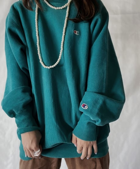【USED】   90's USA Champion Reverse Weave Sweat One-point③/211007-030
