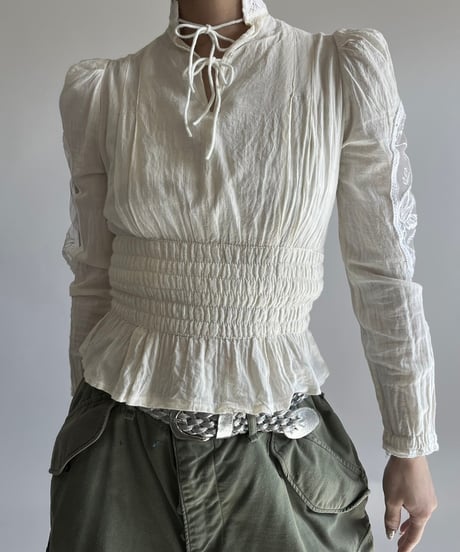 【USED】 Lace Pattern L/S Top /250220-009