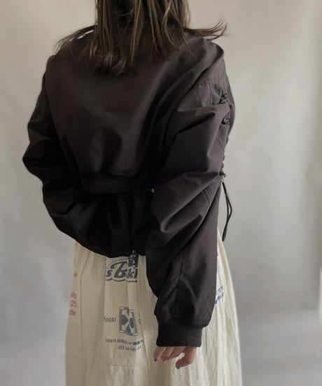 【RE;CIRCLE】 RE Nylon Drawcord Pullover Black / 230406-016