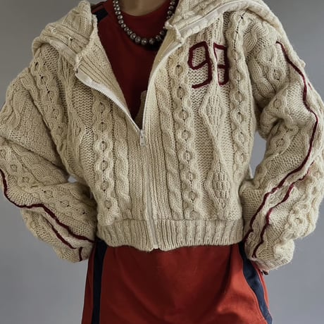【RE;CIRCLE】 RE Alan Knit Embroidery Sailor Jacket / 240125-005