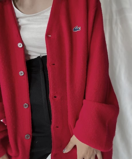 【USED】   LACOSTE Knit Cardigan①/210930-017