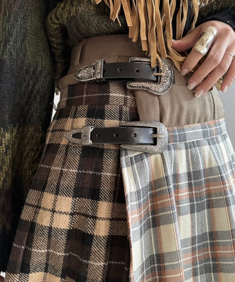 【RE;CIRCLE】 RE Kilt Long Skirt / 250102-016