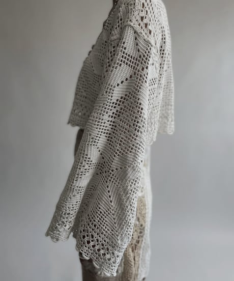 【RE;CIRCLE】 RE Crochet Lace Top / 220728-022
