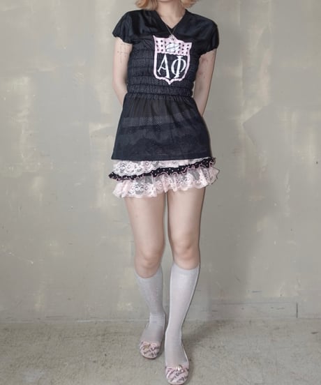 【RE;CIRCLE】 Re Shirring Football Shirt  /  250724-029