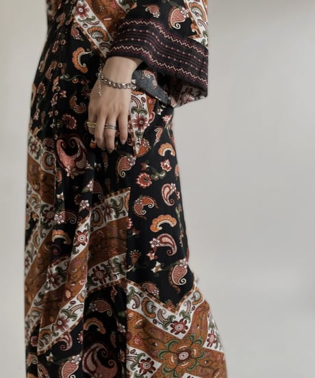 【USED】 Ethnic Long Sleeves One-piece / 220507-019