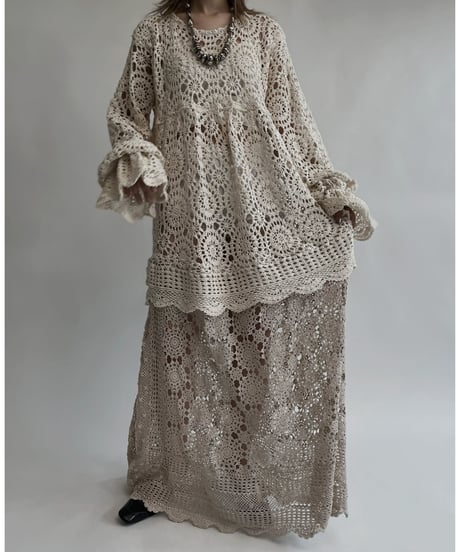【RE;CIRCLE】 RE Crochet Lace One-piece / 220728-005