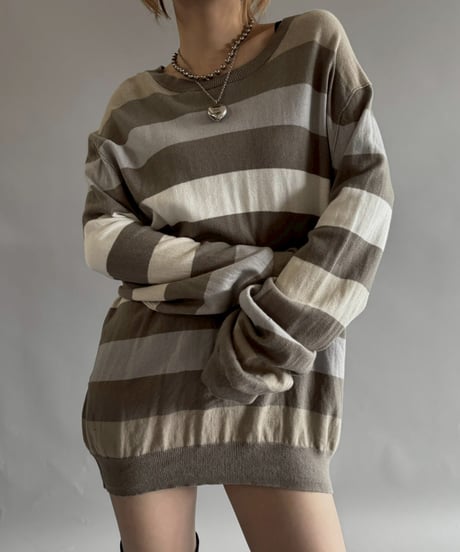 【USED】 BANANA REPUBLIC Border Knit /251025-006