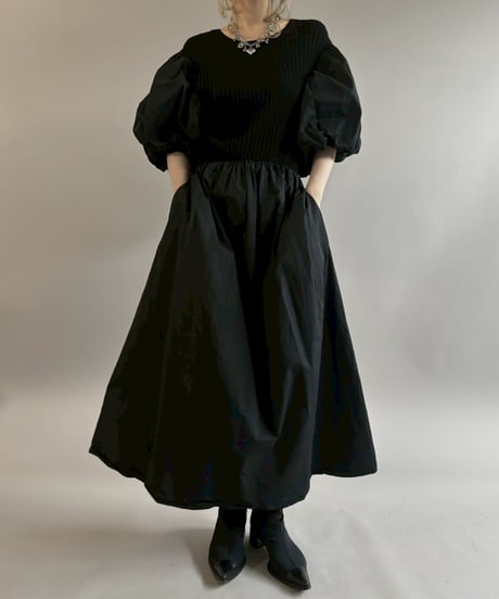 【USED】 Paff Sleeve Long One-Piece / 260411-028