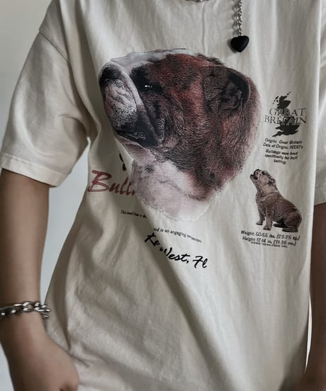 【USED】 Short Sleeved Dog T-shirt / 220611-006
