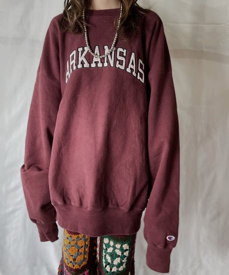 【USED】  Champion Reverse Weave Sweat ARKANSAS/210902-021
