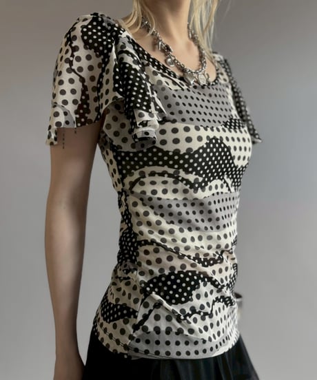 【USED】 Sheer Dot Pattern Tops / 2560613-029