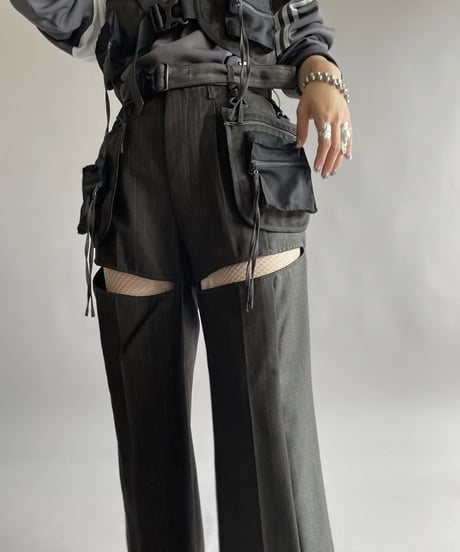 【RE;CIRCLE】 Re Suit Slit Pants/ 241003-019