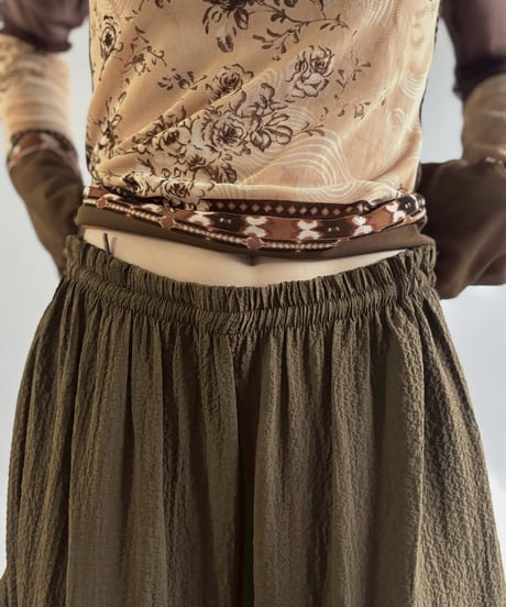 【USED】 Drawstring Design Long Skirt /260502-018