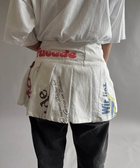 【RE;CIRCLE】RE Eco-Friendly Bag Pleats Mini Skirt/ 240905-009