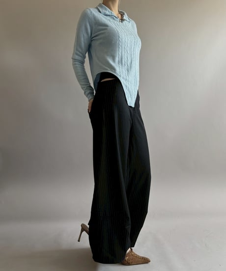 【RE;CIRCLE】 RE Rib Knit Leotard Top / 260416-001