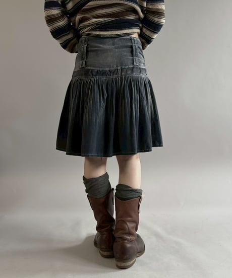 【USED】 Design Denim Mini Skirt / 260221-025