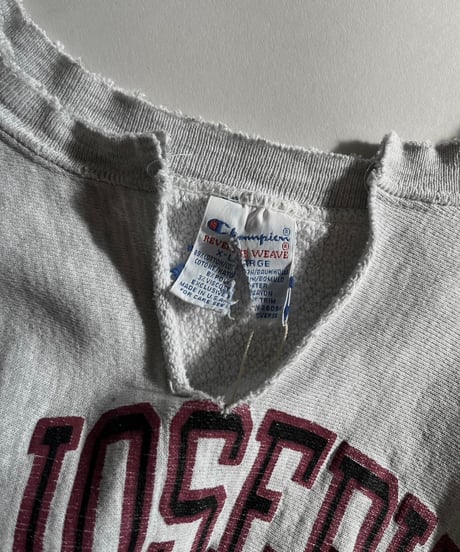 【USED】 90s Champion Reverse Weave Sweat Top S.T JOSEPH'S UNIVERSITY  /250111-015