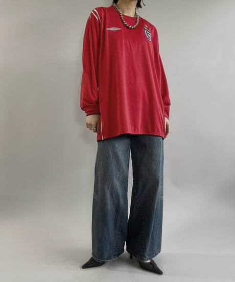 【USED】 UMBRO L/S Soccer Tee ENGLAND  /240316-001
