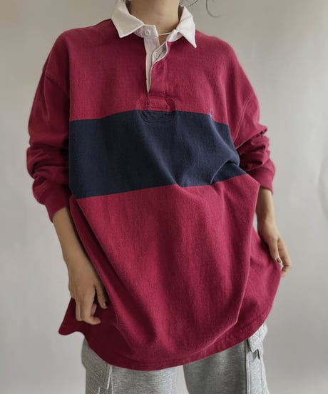 【USED】 Polo By Ralph Lauren Rugby Shirt / 220910-003